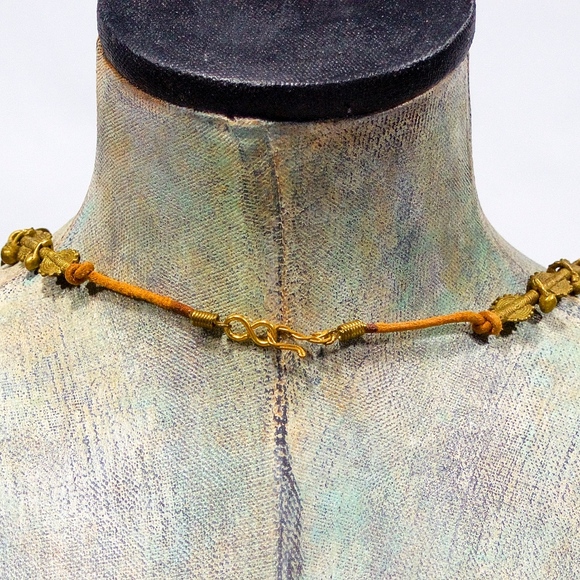 VTG Old African Trade Bead Tribal Ethnic Necklace - Picture 3 of 3